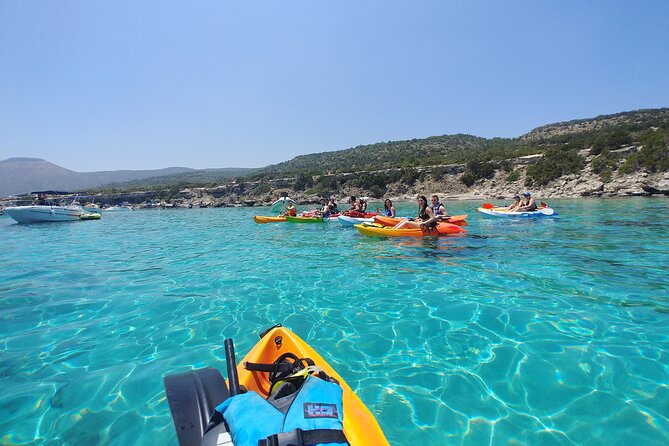 Aphrodite Kayak Experience with Guide and Free photos included - A quiet way to see Cyprus’s north coast