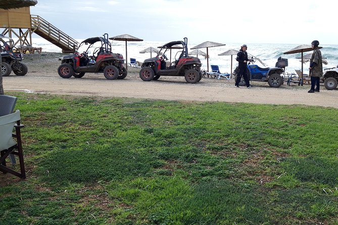 Beach & Off road Buggy Safari in Paphos - A 10-minute pause at Mandria Beach Bar Shack