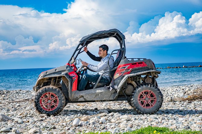 Beach & Off road Buggy Safari in Paphos - The coastal run toward Mandria