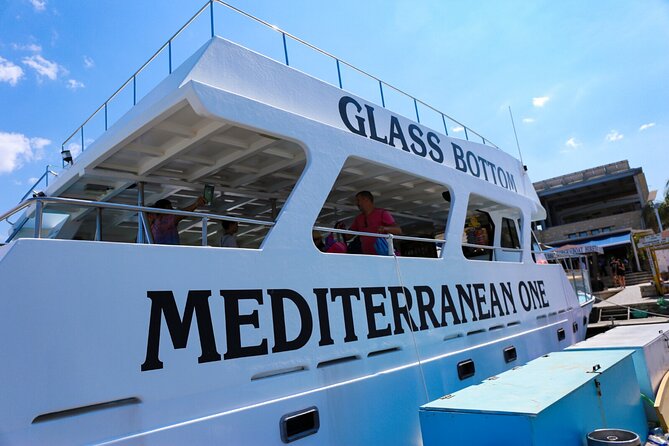 Blue Lagoon Mediterranean One Boat Cruise from Latchi - Latchi Port and the first stretch along the coast
