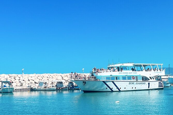 Blue Lagoon trip with slide & music departing from Latchi harbour - Setting off from Latchi Harbour