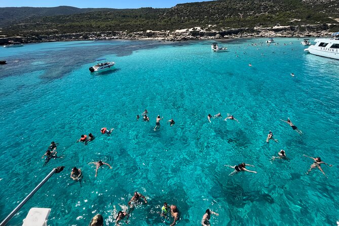 Blue Lagoon trip with slide & music departing from Latchi harbour - Who will enjoy this Latchi boat trip