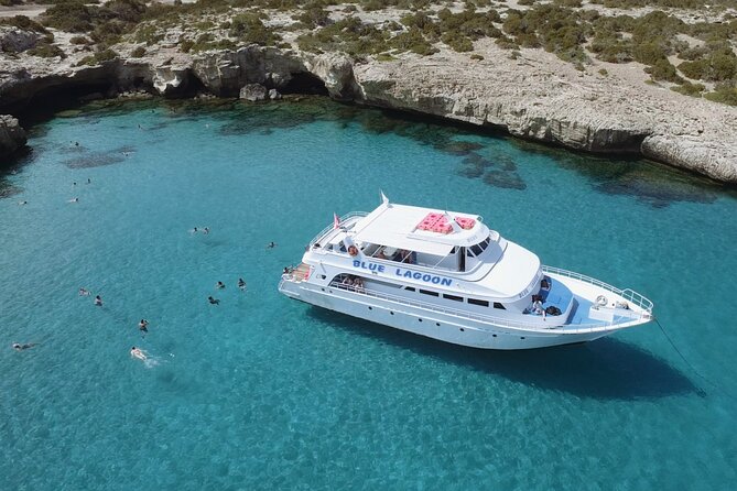 From Paphos: Blue Lagoon Cruise With Water Slide - Coastal sights before the swim