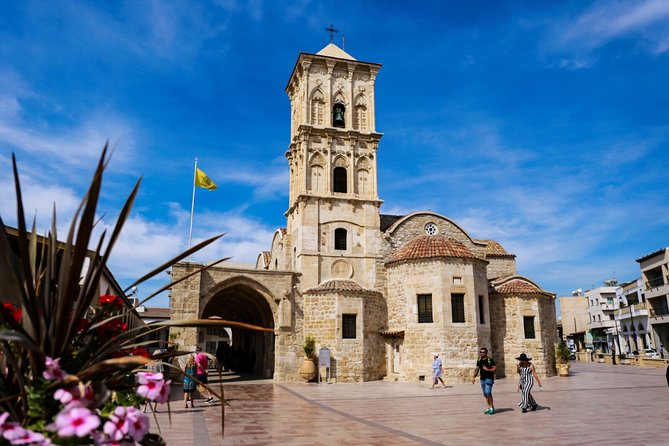 From Paphos to Divided Nicosia (North Cyprus walk in) and Larnaca - Hala Sultan Tekke, a major Islamic site beside the lake