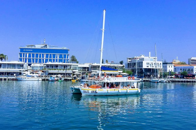 Full-Day Family Catamaran Cruise from Limassol with Lunch - Ladies Mile Beach adds another water stop
