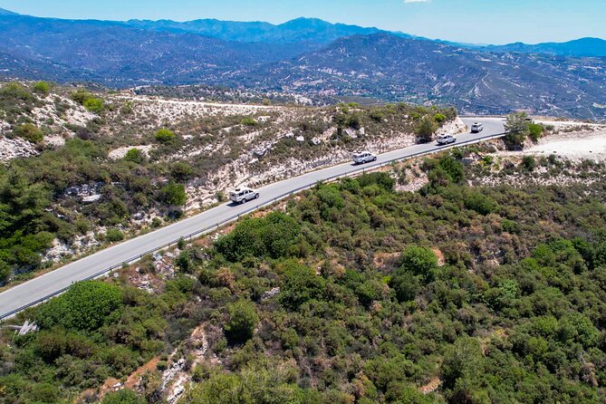 Grand Tour Full Day Jeep Safari from Limassol - Walking through the forest to Mesa Potamos Waterfalls