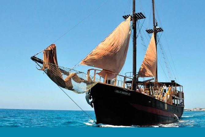 Jolly Roger Pirate Cruise from Paphos - The ride to Secret Cave at Riccos Bay