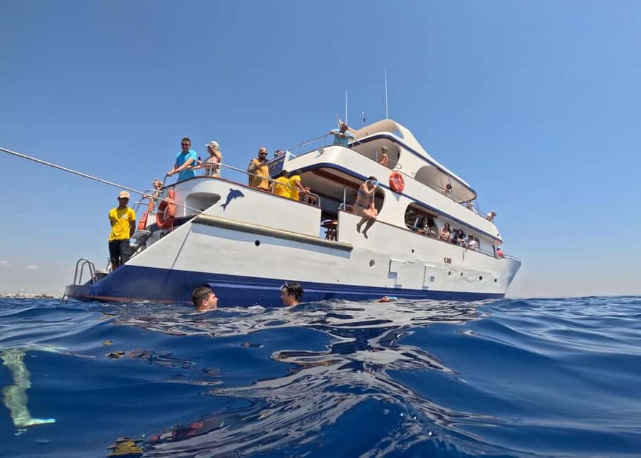 Larnaca: Glass-Bottom Boat Cruise with Fishing and BBQ Lunch - The Zenobia wreck and its place in the cruise