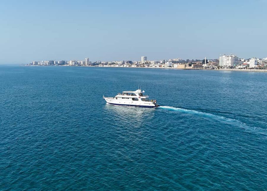 Larnaca: Glass-Bottom Boat Cruise with Fishing and BBQ Lunch - Glass-bottom viewing without getting wet