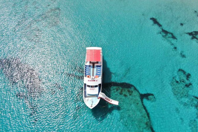 Latchi to Blue Lagoon Glass Bottom+slide Boat Tour - One hour in the Blue Lagoon