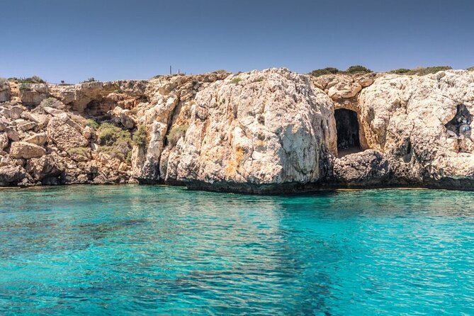Odyssey Boat Safari from Larnaca - Love Bridge, Pirate Caves, and the Blue Lagoon