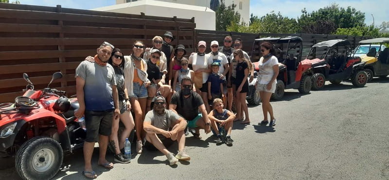 Paphos: Buggy Tour Akamas incl and Adonis Falls - Getting started at Peyia and the Sea Caves