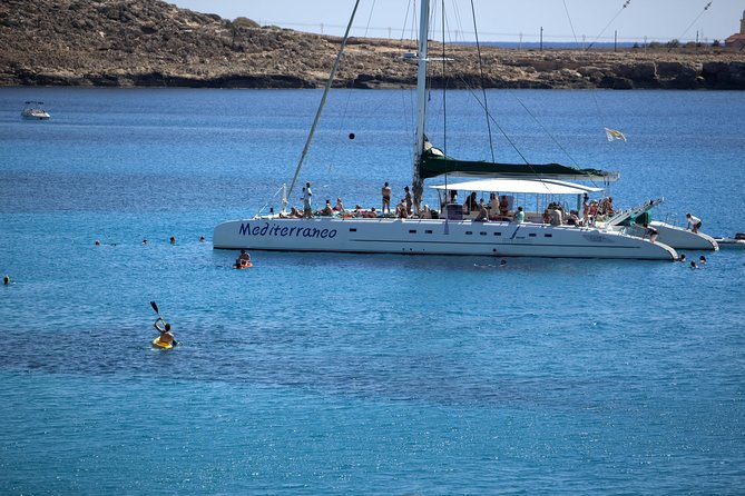 Relaxing Adults-only Blue Lagoon Catamaran Trip from Ayia Napa - Konnos Bay is the lunch stop