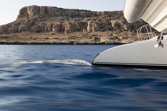 Relaxing Adults-only Blue Lagoon Catamaran Trip from Protaras - Cape Greco and the final swim