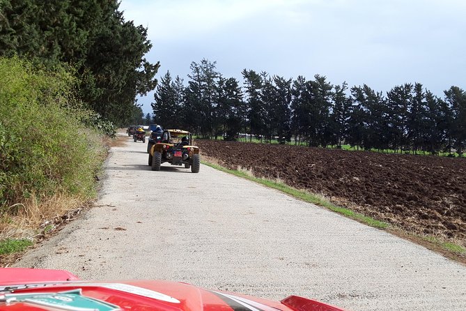 Self drive Buggy Safari at Aphrodite's Rock in Paphos - Crossing agricultural tracks toward Mandria