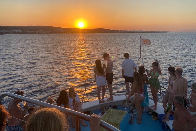 Sunset Boat Trip to Cape Greco and Blue Lagoon - Protaras, Fig Tree Bay, and Green Bay