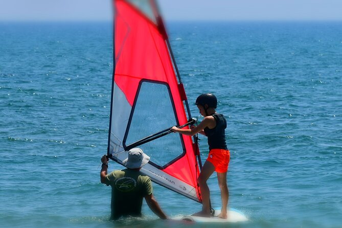 Windsurfing Lesson in Cyprus - Sailing and turning on the water