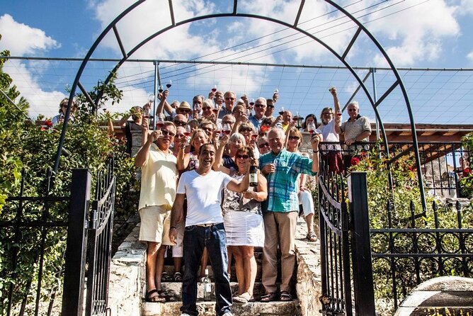 Wine Tasting and Winery Tour in Lemona Village, Paphos - The terrace tasting with Troodos Mountain views