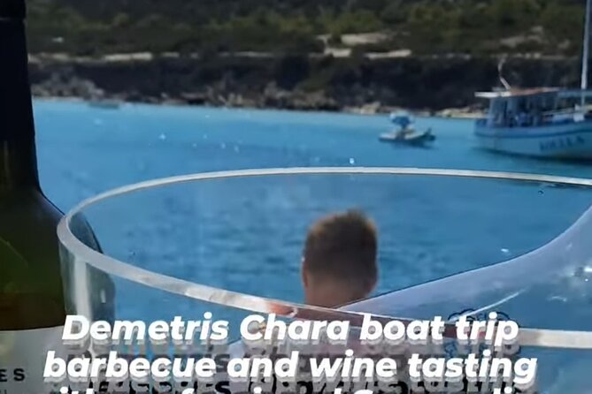 Wine tasting on-board the Demetris Chara BBQboat BlueLagoon tours - Blue Lagoon: the main stop after the cruise